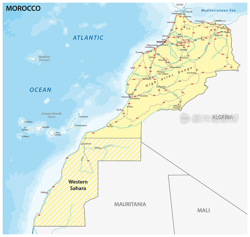 摩洛哥王国路线图