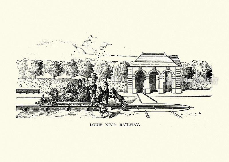 路易十四的铁路和转盘，18世纪早期