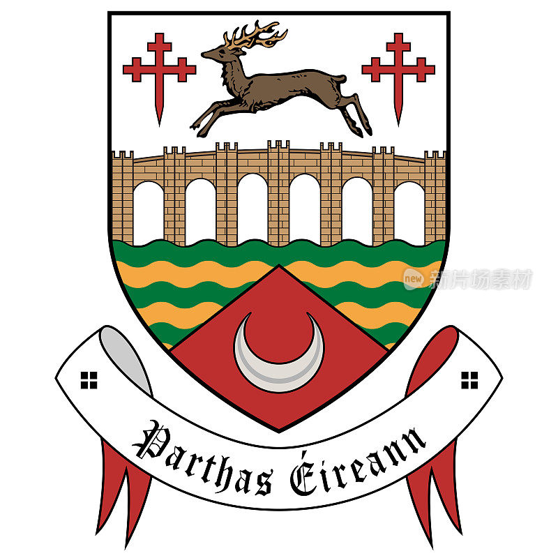 爱尔兰邦克拉纳市的纹章