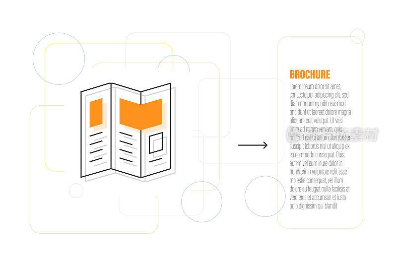 宣传册线条图标设计