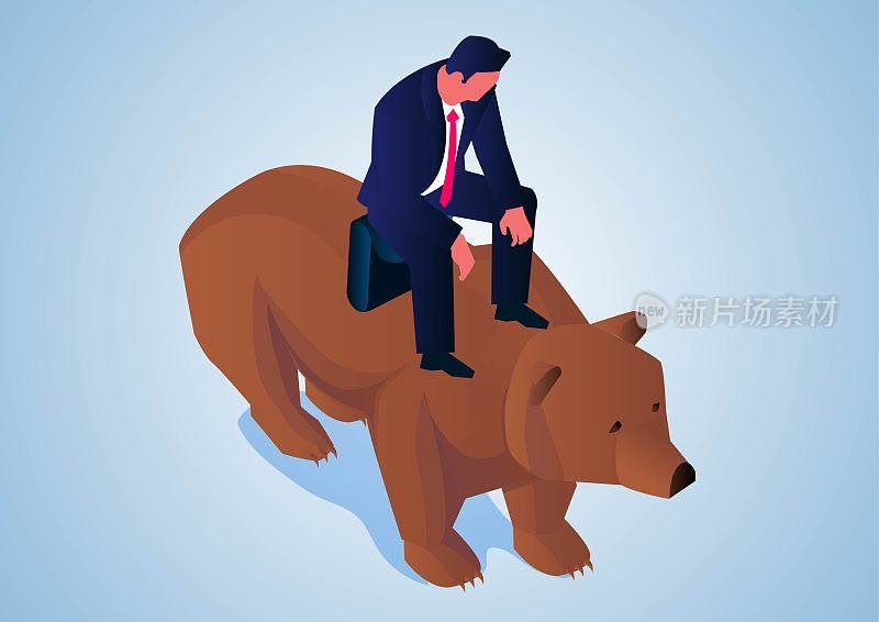 等距商人坐胸而下，熊市、股市和经济衰退