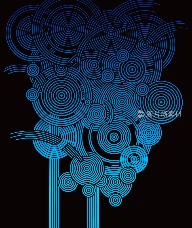 多层圆形图案背景