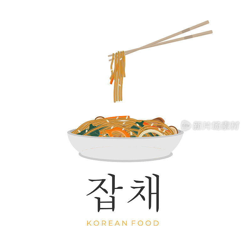 韩式板菜夹筷子