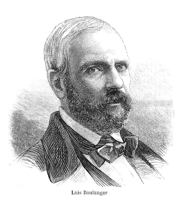 法国画家路易斯・坎迪德・布朗热1867年的肖像