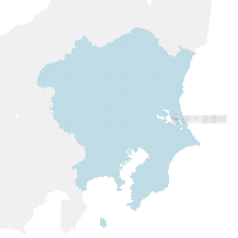 点日本地图，关东地区
