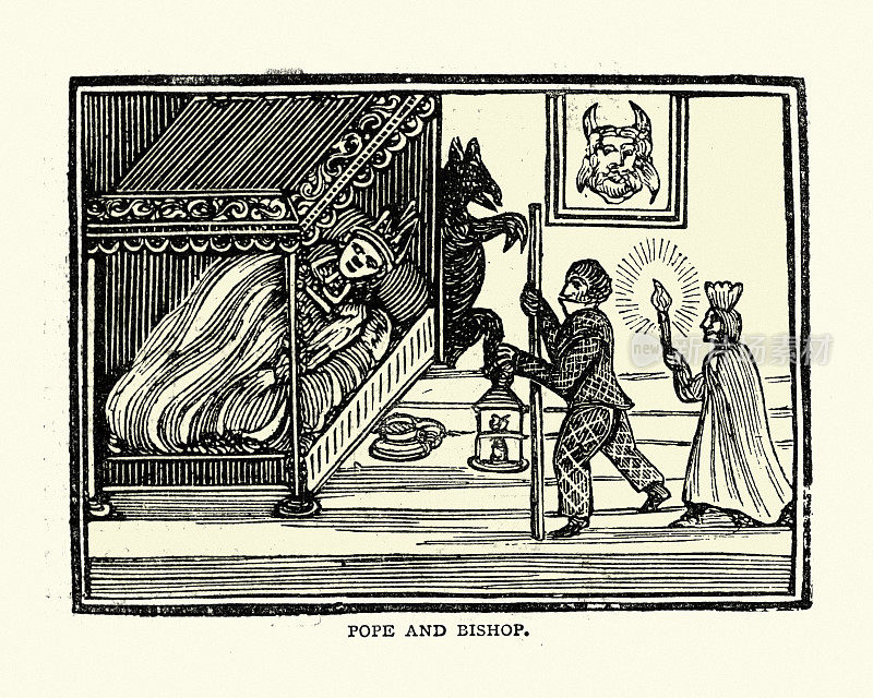18世纪，恶魔萦绕在教皇身边