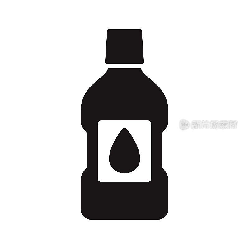 清洁供应瓶字形图标
