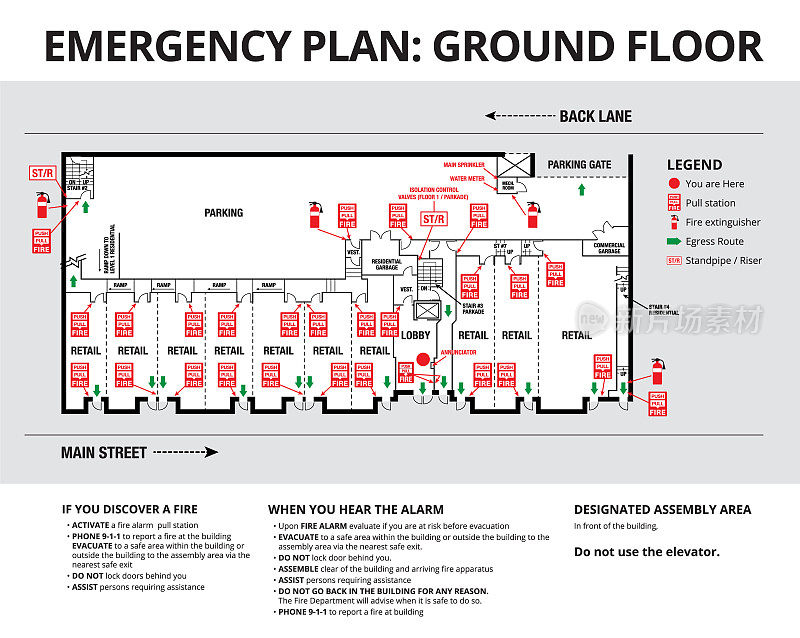 建筑物底层应急预案或疏散预案