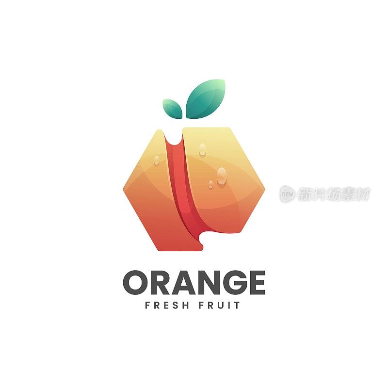 矢量Logo插图橙色Logo渐变彩色风格。