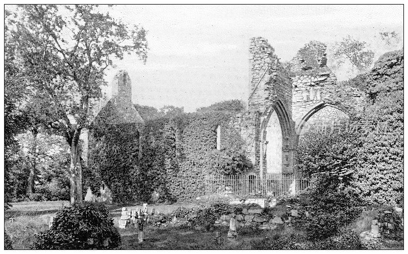 爱尔兰古旧的旅行照片:格雷修道院，唐郡