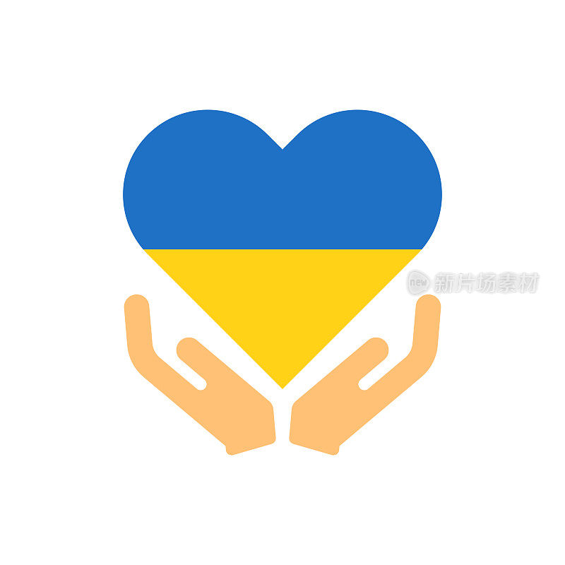 人民手中的乌克兰国旗