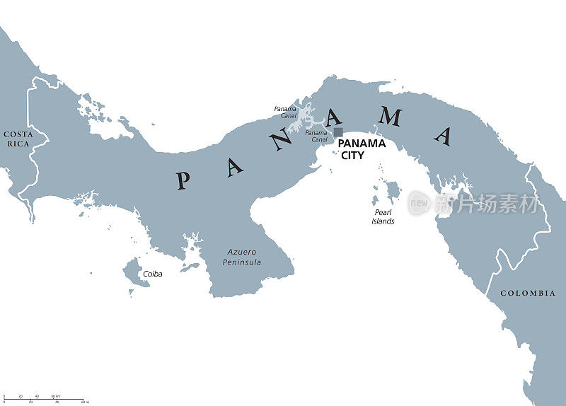 巴拿马政治地图