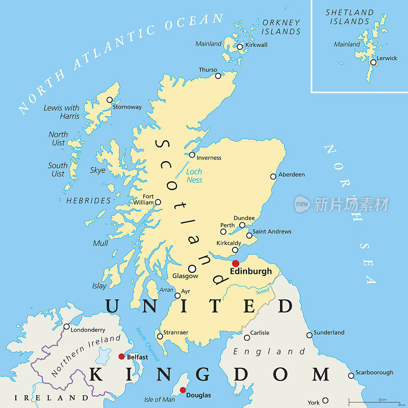 苏格兰政治地图