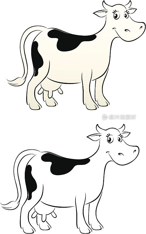 微笑的牛