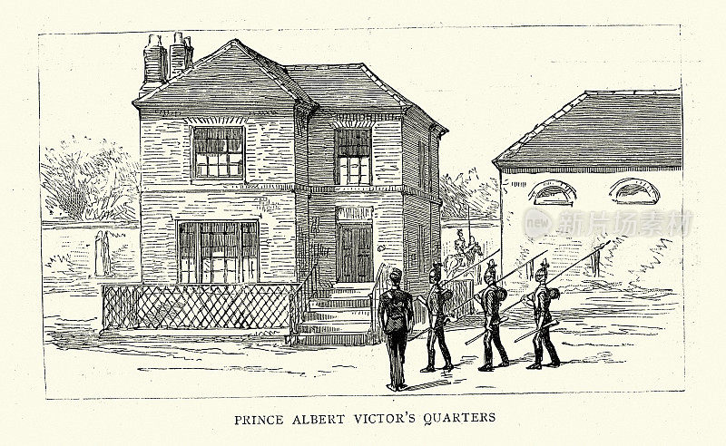 1888年，19世纪，阿尔伯特・维克多王子在约克的住所