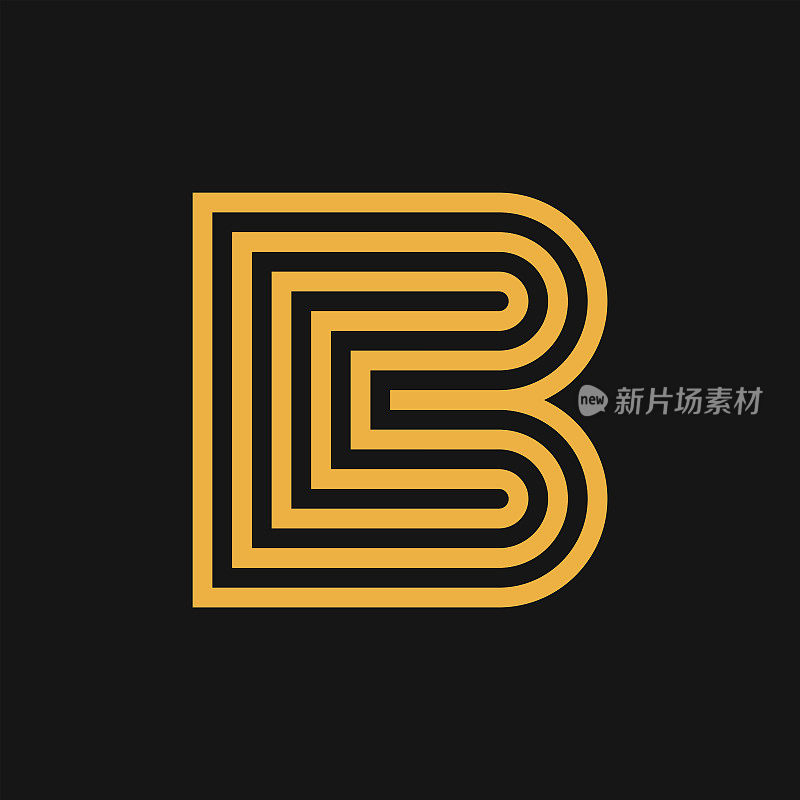 字母B标志或图标设计