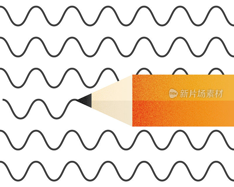 铅笔图标。橡皮笔平面设计和回到学校的概念