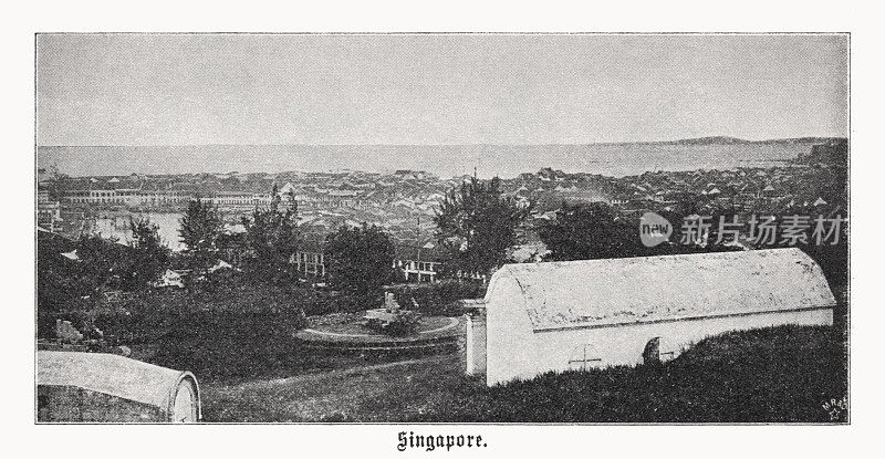 新加坡史观，半色调印刷，1899年出版