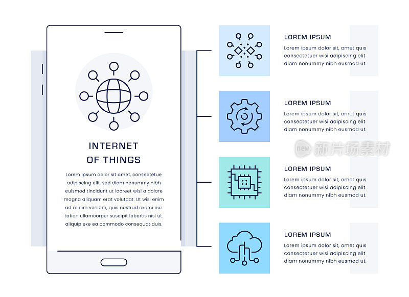 物联网信息图设计模板
