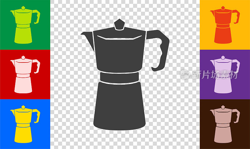 摩卡咖啡机图标。