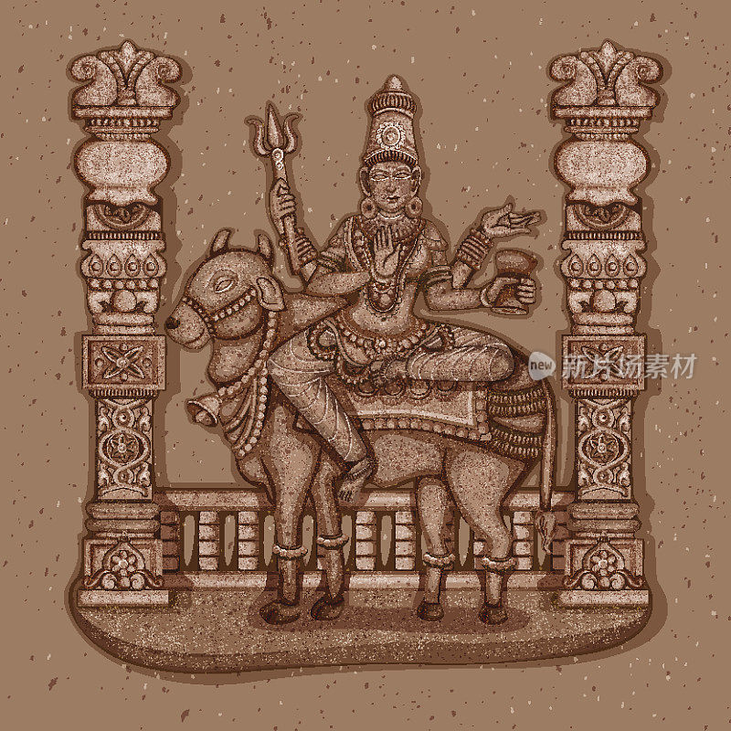 印度女神玛哈高里雕像