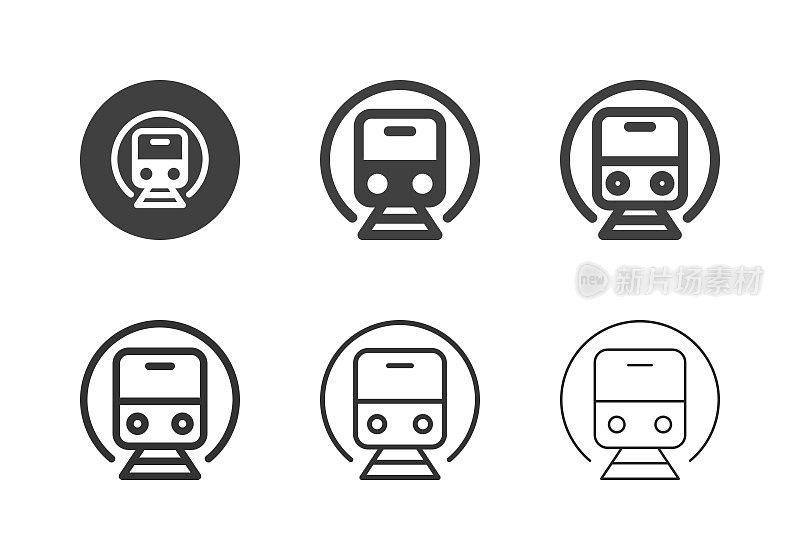地铁列车图标-多系列