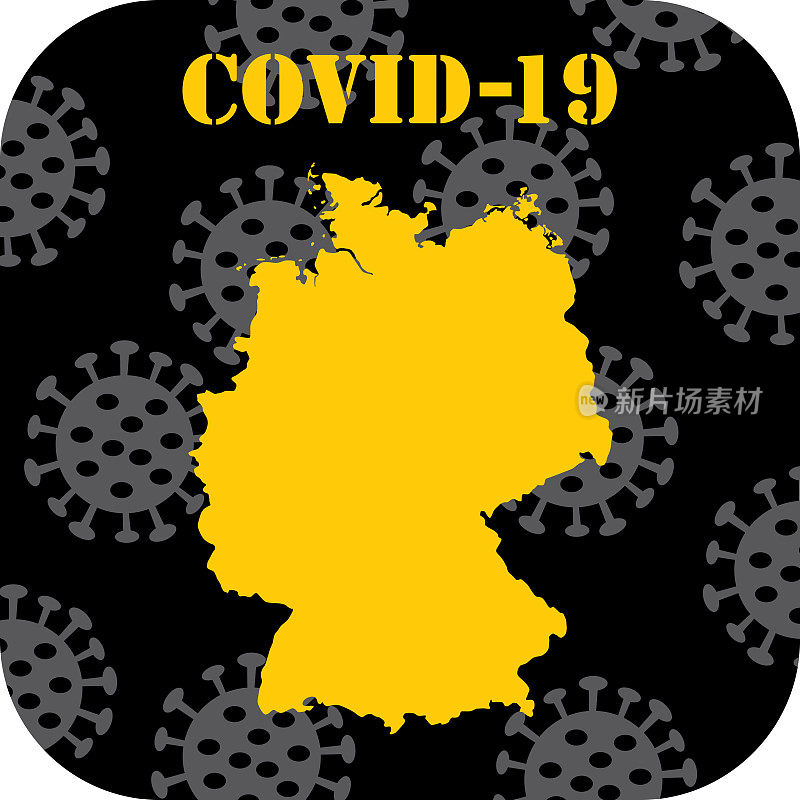 COVID-19德国图标