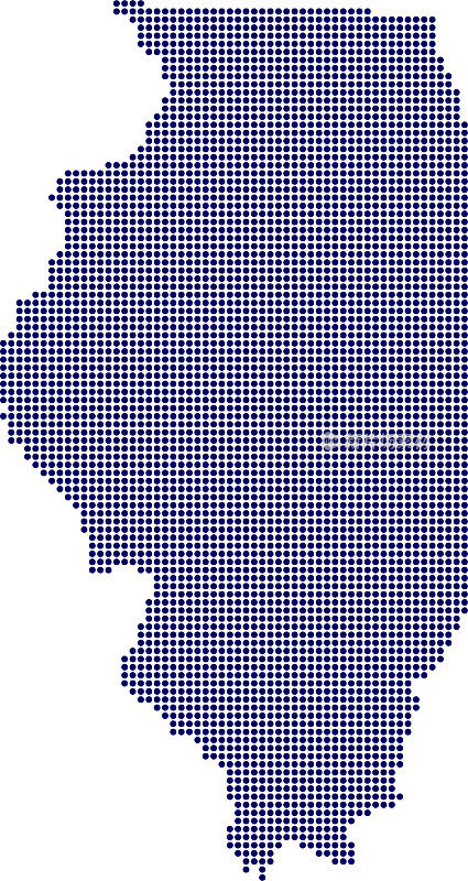 伊利诺斯州的地图