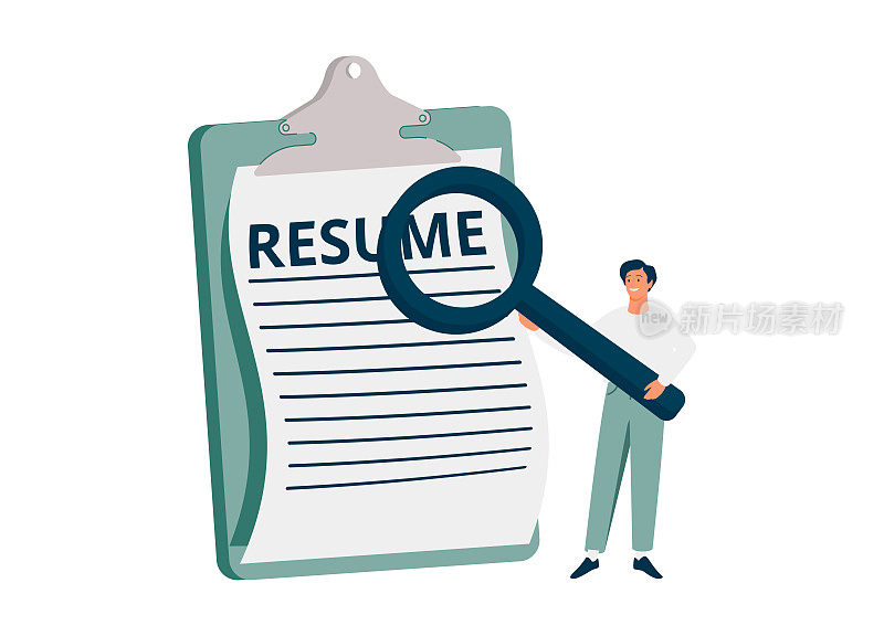 由HR人力资源招聘经理对候选人的简历进行审核，招聘或寻找人才。