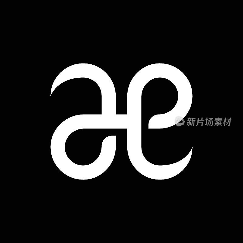 现代字母AE或EA字母标志设计