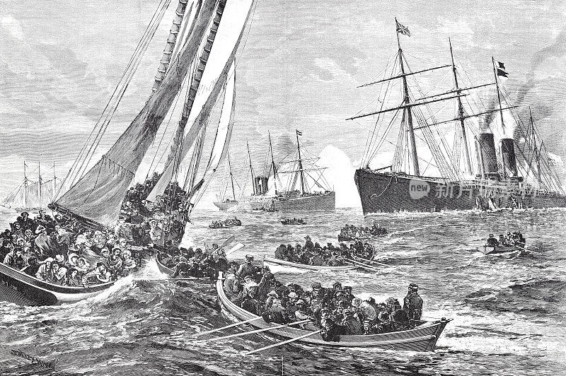1886年，俄勒冈号沉没时的纽约市