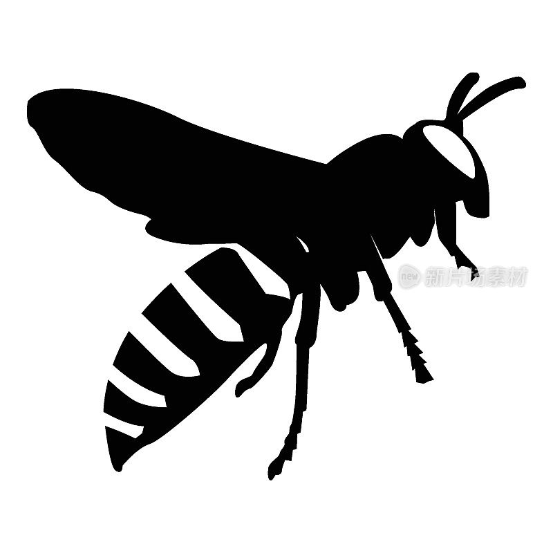 矢量黄蜂标志图标