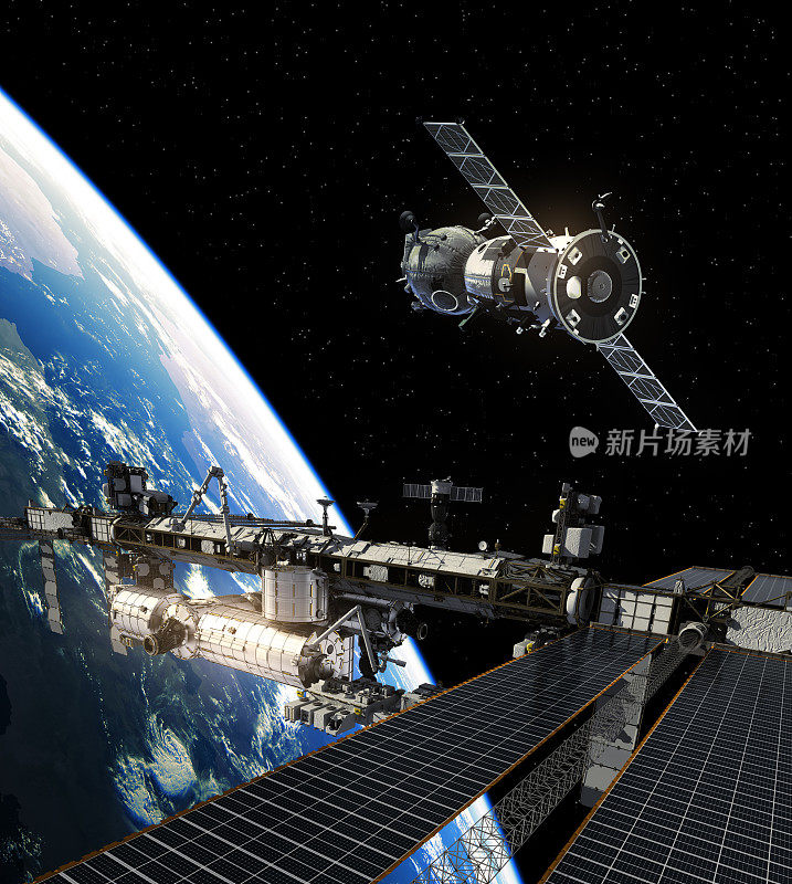 国际空间站和宇宙飞船