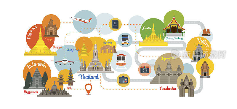 东南亚旅游资讯图