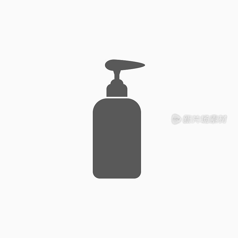 沐浴露，液体肥皂，乳液，霜，洗发水，沐浴泡沫图标