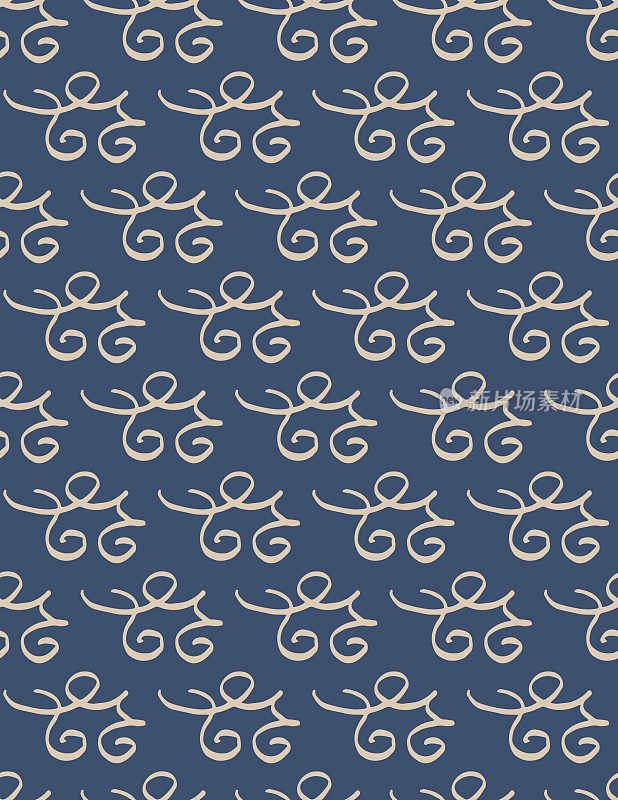 无缝图案的涂鸦装饰