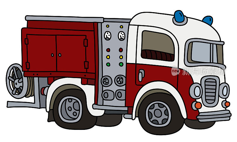 有趣的旧消防车