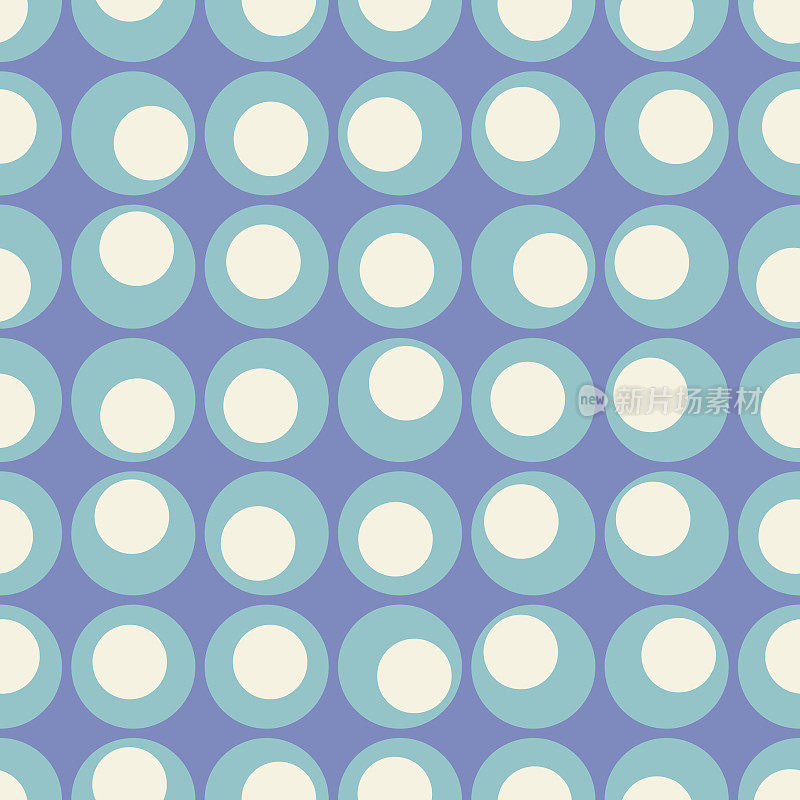 无缝图案彩色圆形几何形状