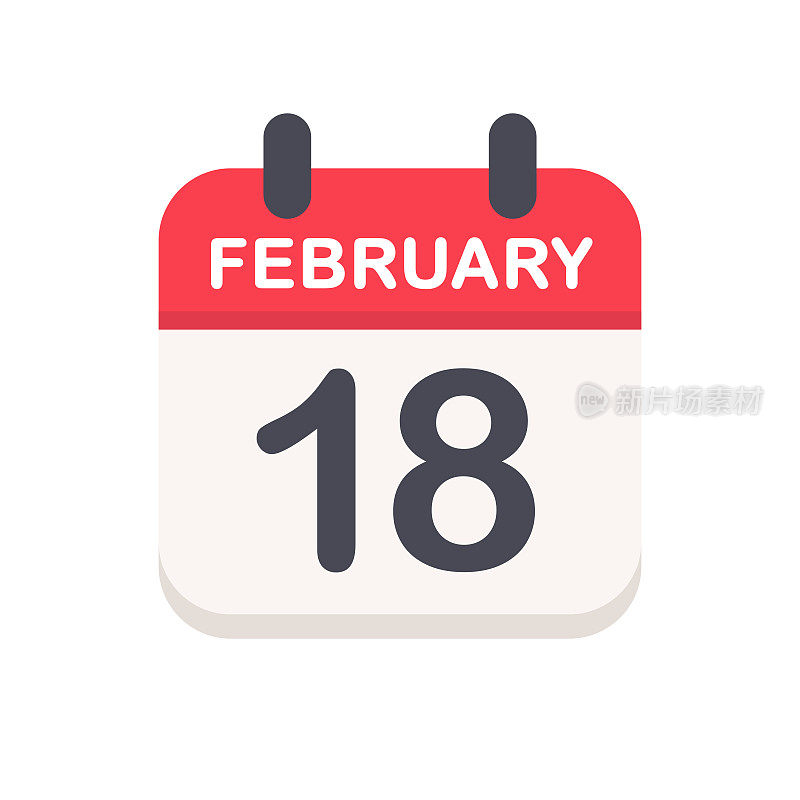 2月18日-日历图标