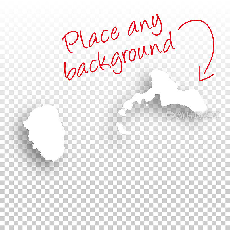 胡安费尔南德斯群岛地图设计-空白背景