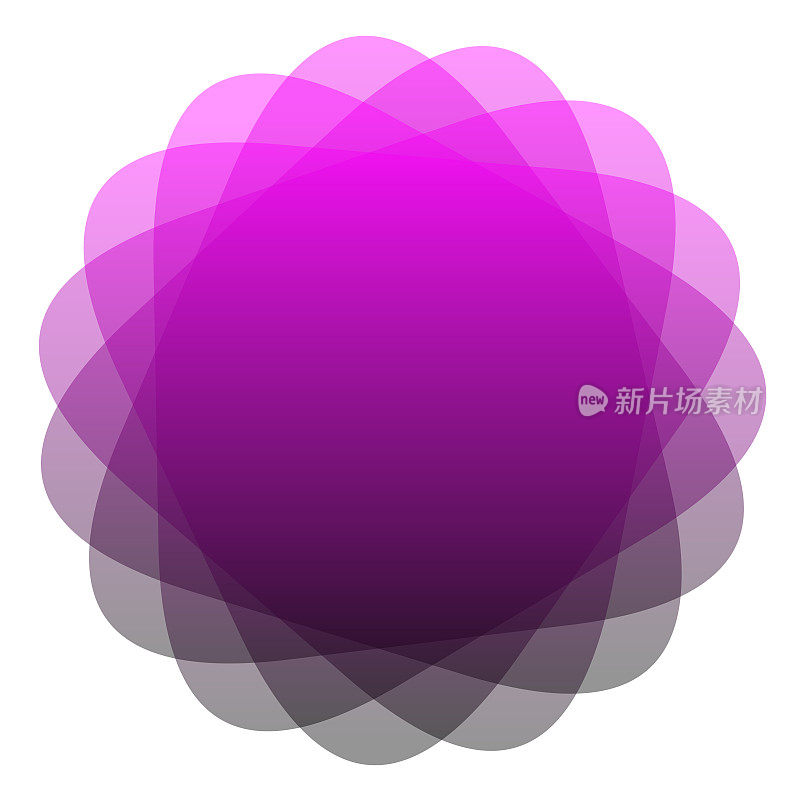 紫色叠堆的形状图案