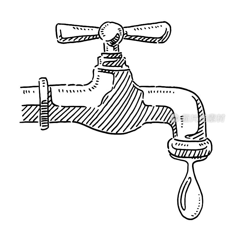 水龙头水滴图