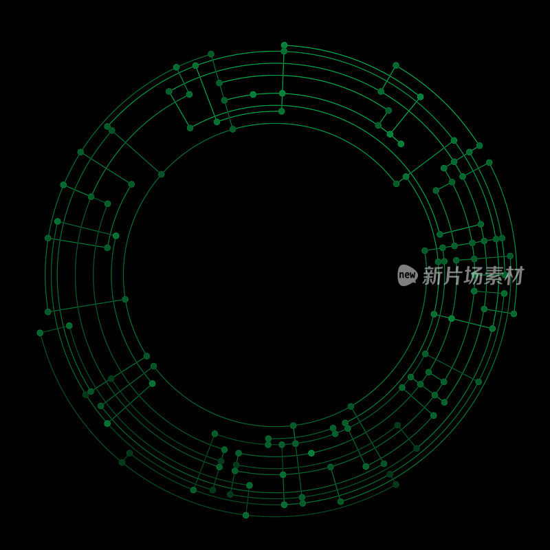 抽象圆形电子背景图案。