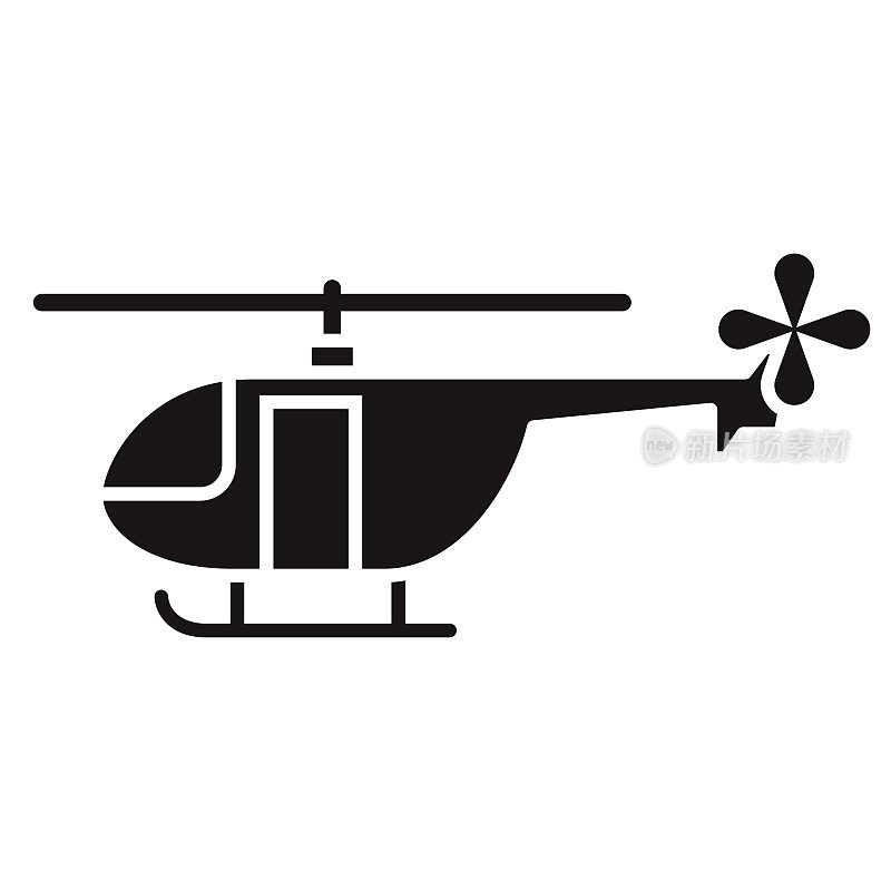 直升机运输字形图标