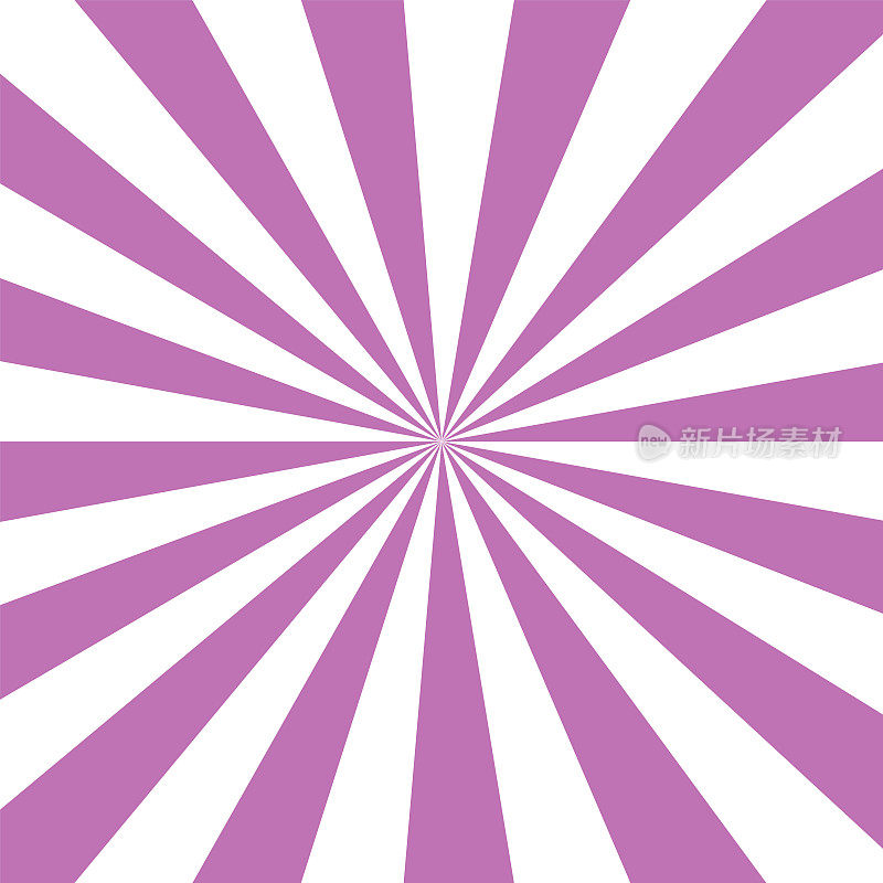 白色的背景与紫色的阳光。抽象的夏日阳光照耀。平面矢量图
