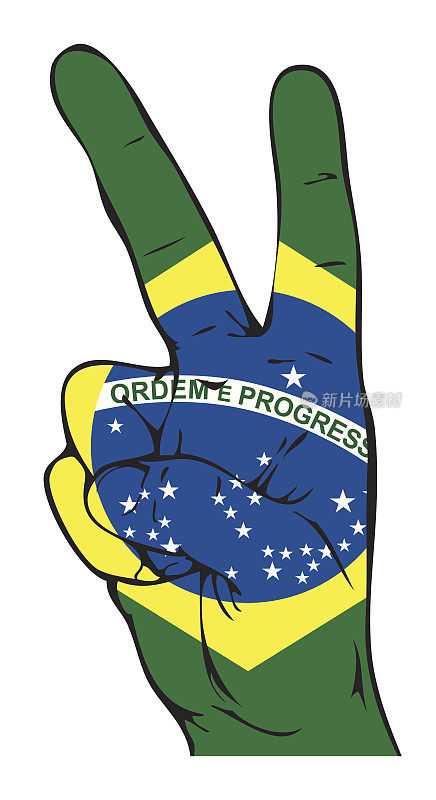 巴西国旗上的和平标志