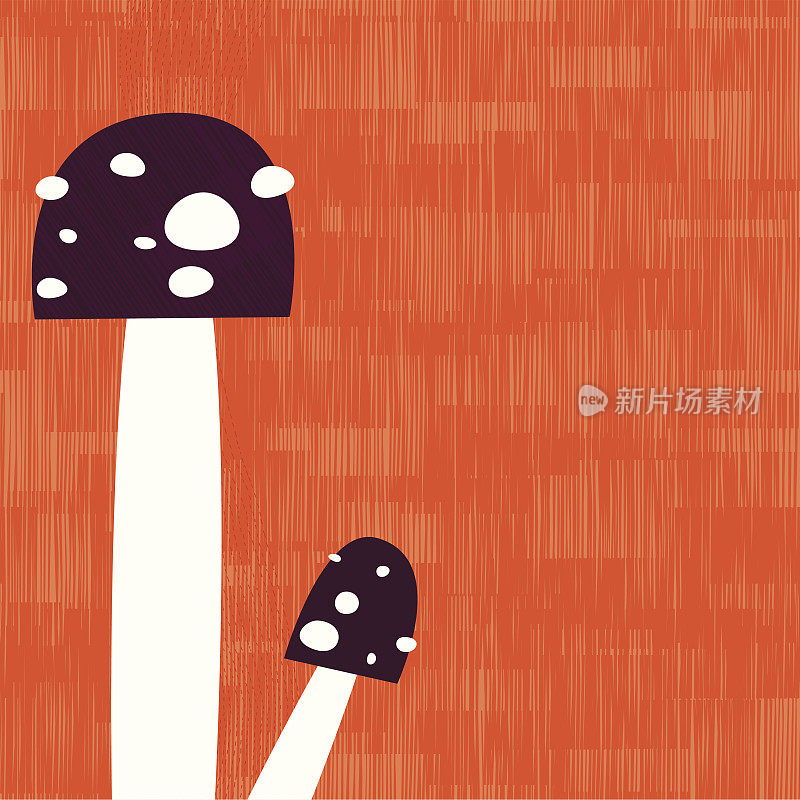 抽象的蘑菇背景