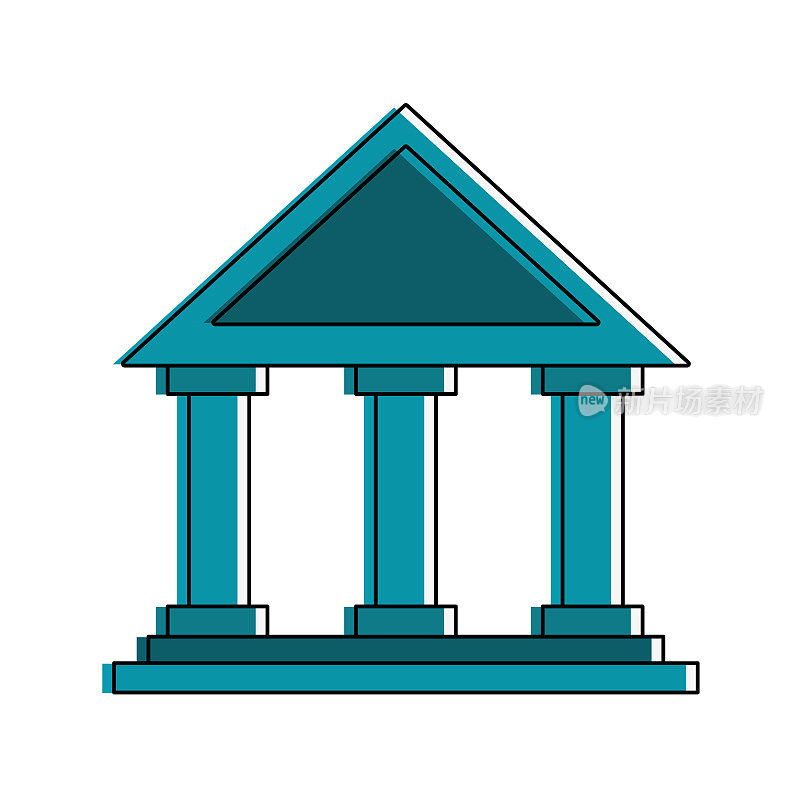 银行大楼象征