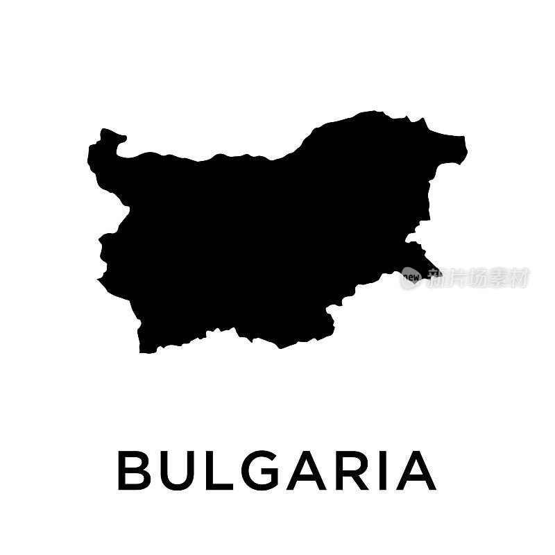 保加利亚地图矢量设计模板