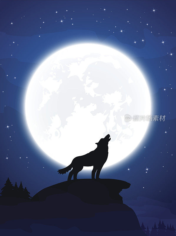 狼和月亮